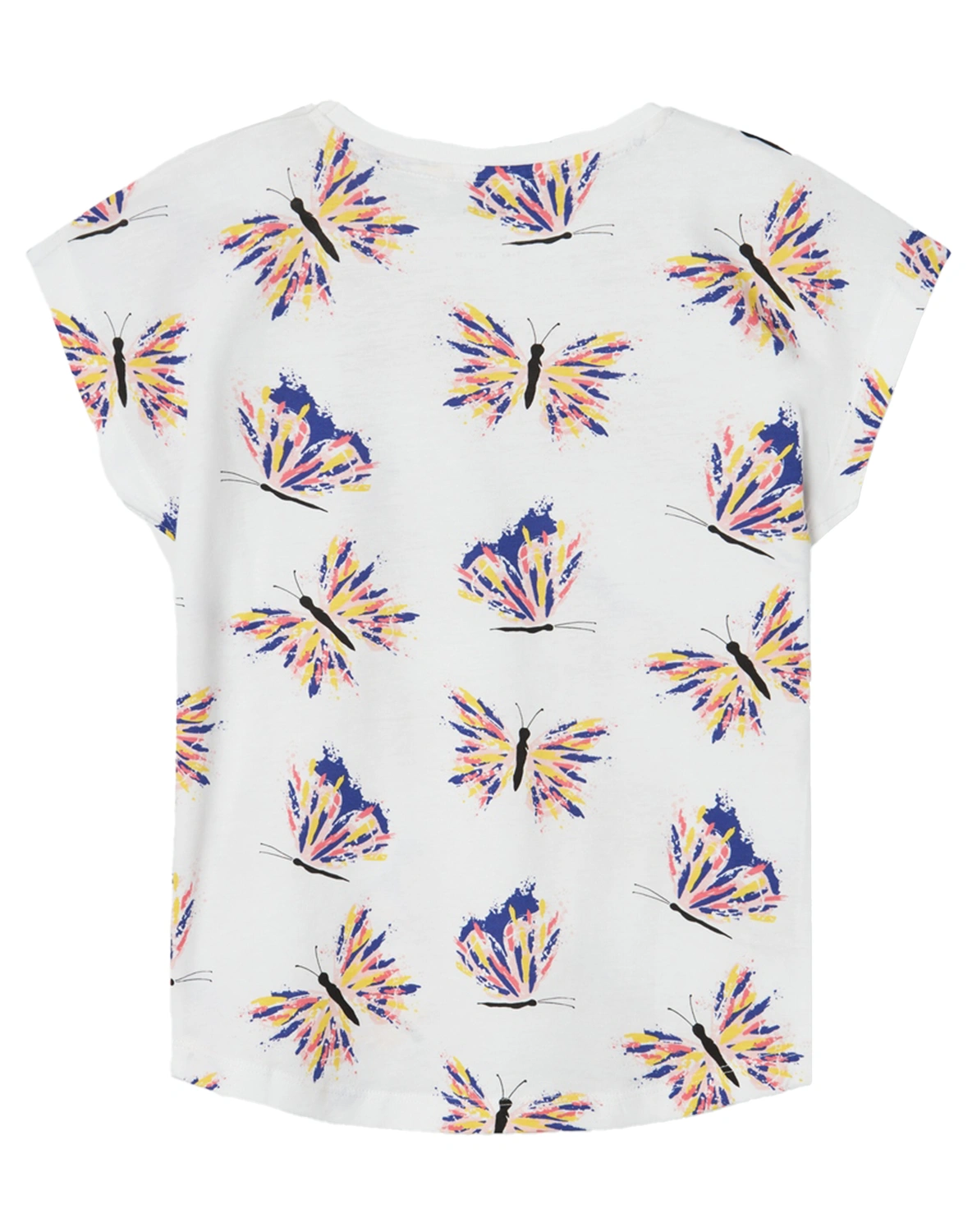 T-Shirt NKFVIGGA SCHMETTERLINGE in bright white