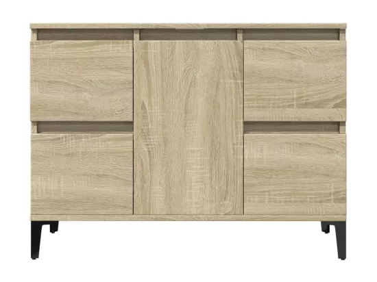 Meuble d'évier chêne sonoma 80x33x60 cm bois d'ingénierie