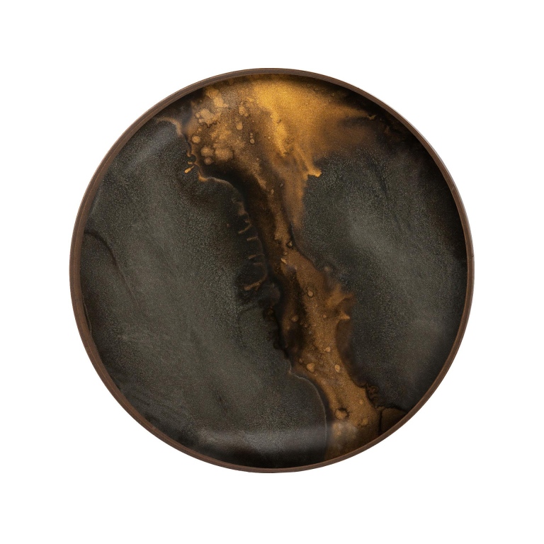 Ethnicraft Organic dienblad Ø30 bronze