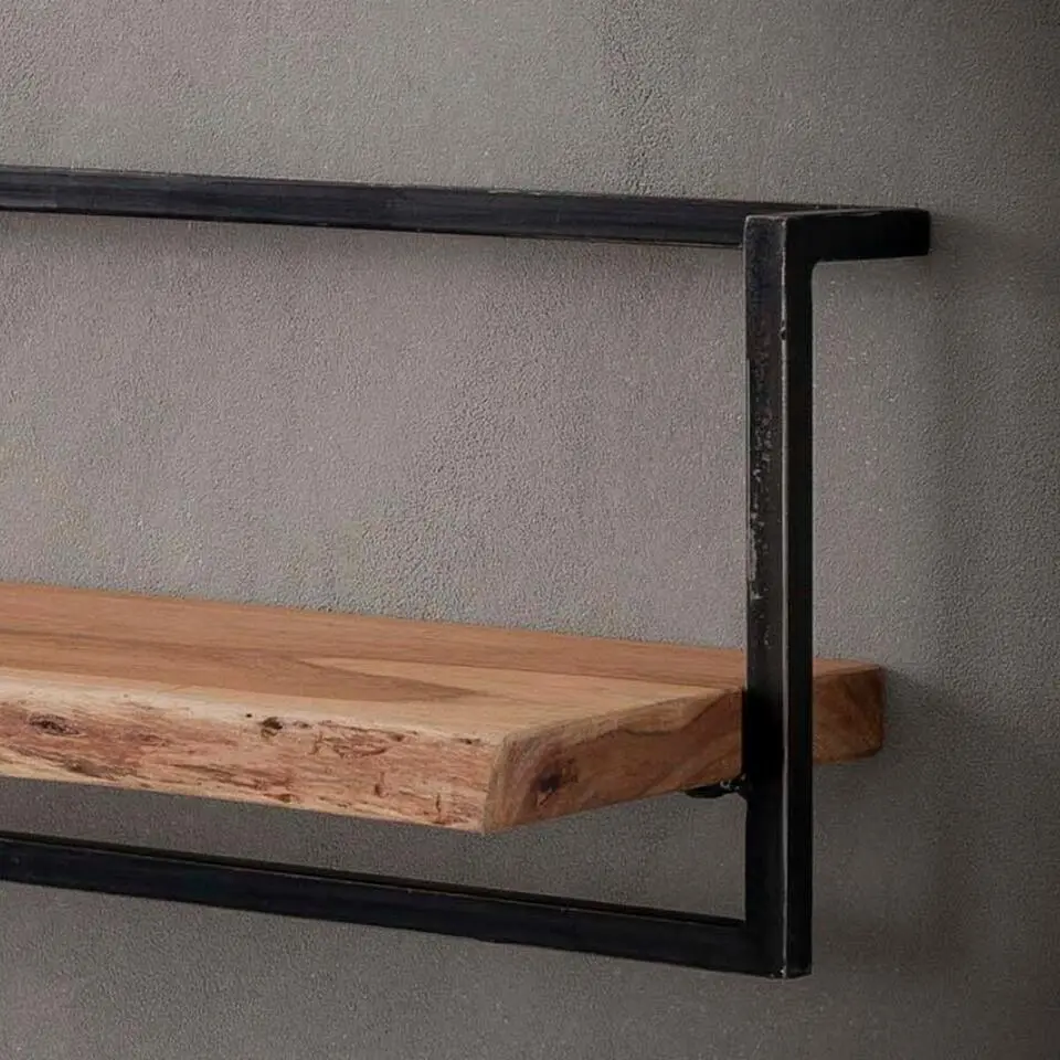 Fraaai - Woody metaal wandplank 100 cm