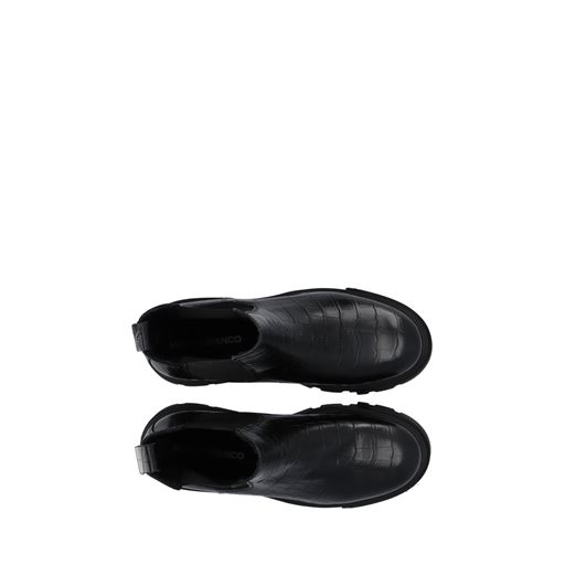 Bianco Tini Chelsea Støvler, Black Croco, 38