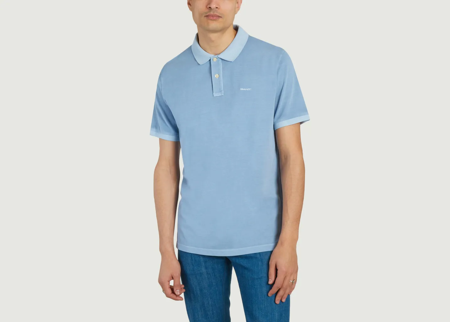 Polo En Coton Piqué Sunfaded Gant