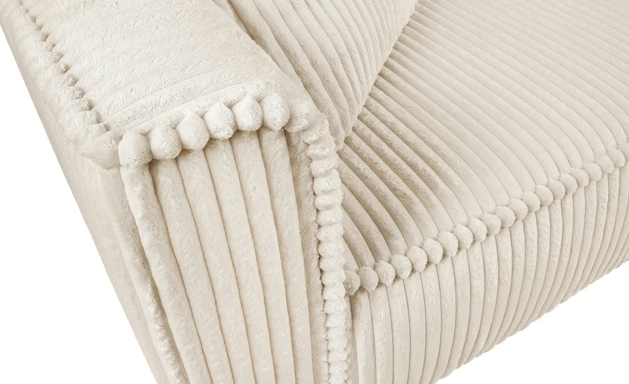 Ecksofa mit trendigem Megacordbezug Modena