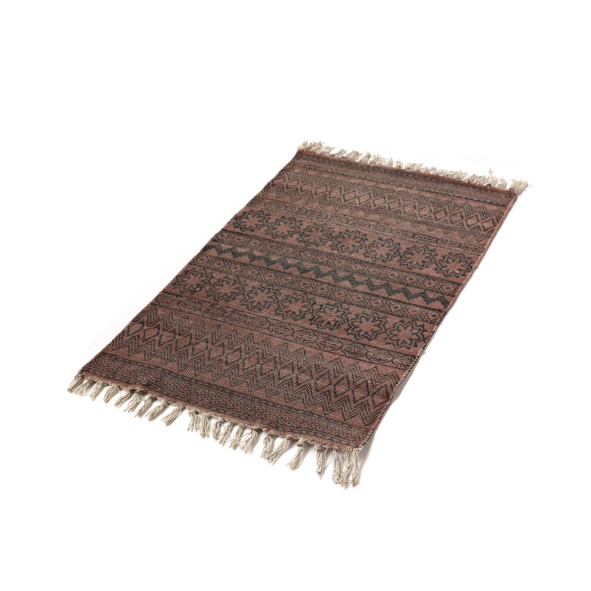 Mini-Rug 'Arjun', handbedruckt, B 90 cm, L 60 cm von fischer's lagerhaus