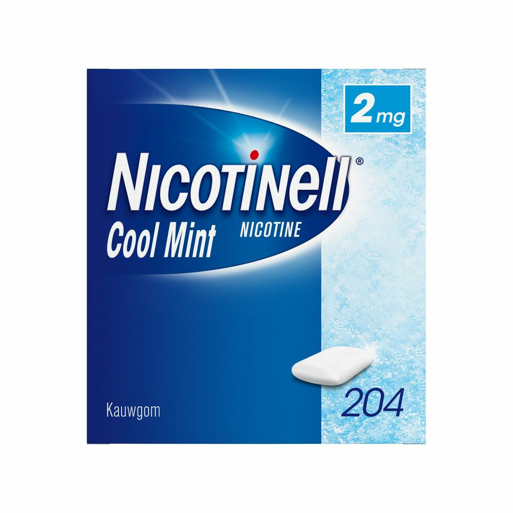 Nicotinell Kauwgom Cool Mint 2 mg204 stuks