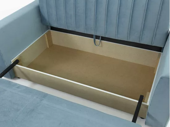Canapé convertible Columbus 137, Boîte de literie, 83x160x98cm, Mobilier déjà assemblé