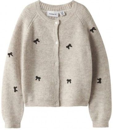 NAME IT : Gebreide vest met strikjes