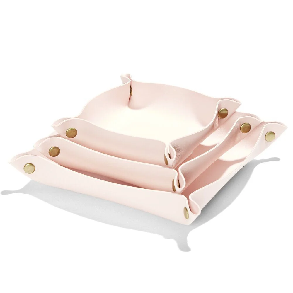Lot de 3 panières de rangement 12/15/18cm - 3 coloris