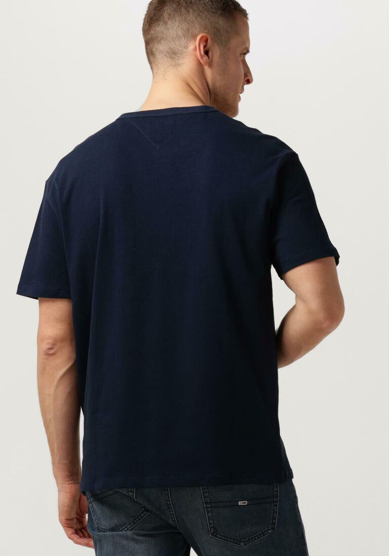 TOMMY JEANS donkerblauwe tommy jeans t-shirt tjm reg badge tee ext