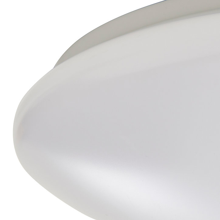 Plafonnier LED intégrée 1650lm 13W blanc froid GoodHome Ops blanc H.8.1 x Ø30 cm