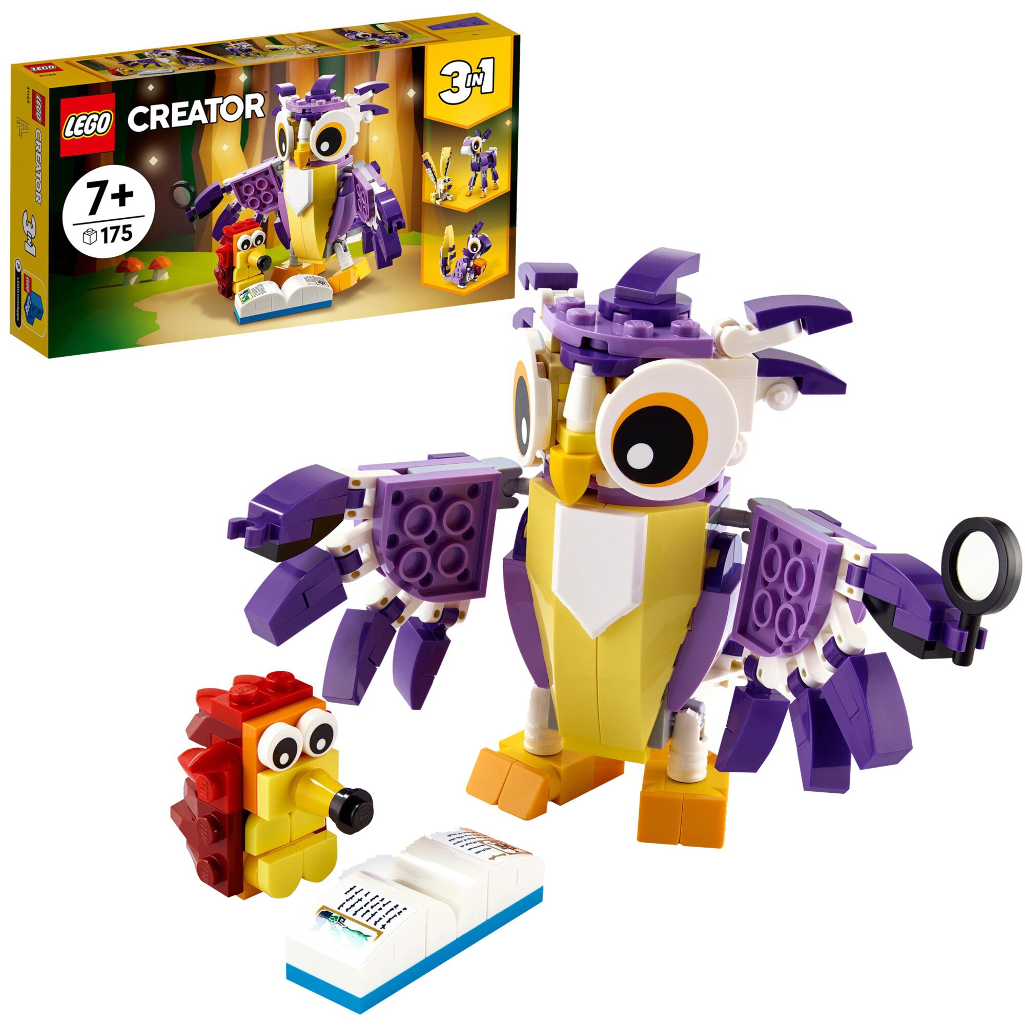 LEGO Konstruktionsspielzeug Creator 3-in-1 Wald-Fabelwesen