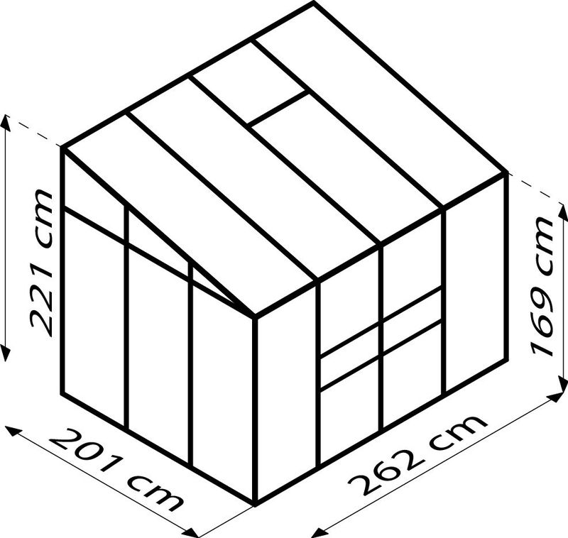 Vitavia - Ida - Tuinkas - Groen - Aluminium