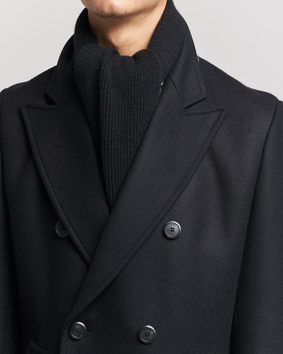 Le Bonnet Lambswool/Caregora Scarf Onyx