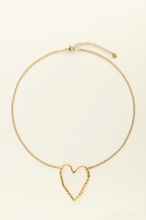 Ketting met groot open hart