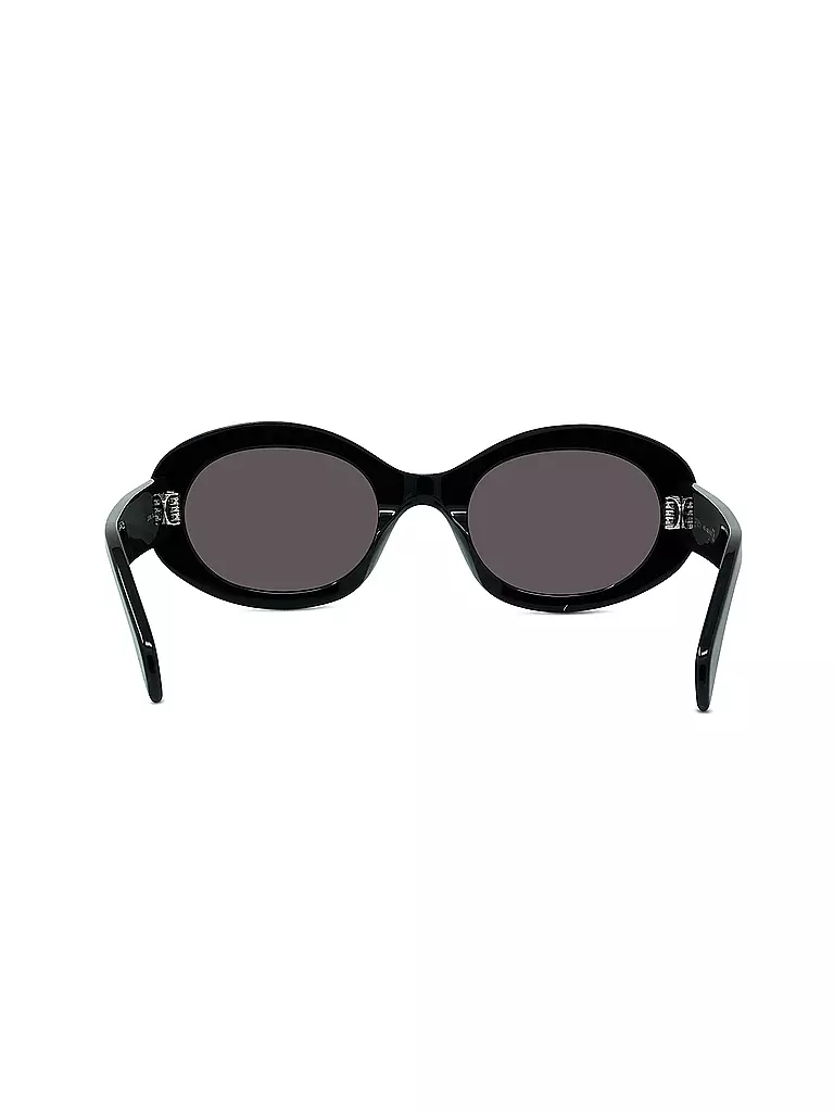 CELINE Triomphe schwarze runde Sonnenbrille schwarz