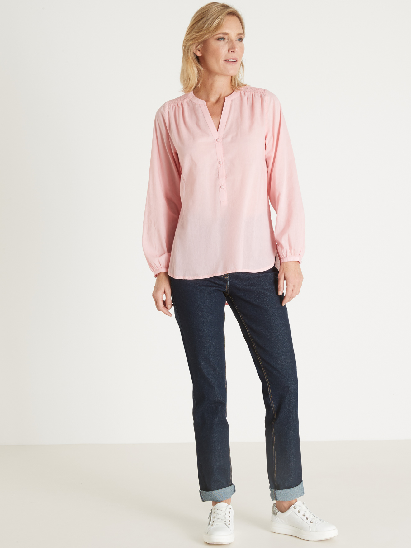 Blouse en voile de coton