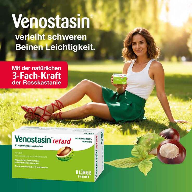 Venostasin® retard Kapseln mit Rosskastaniensamen-Trockenextrakt, 50 St