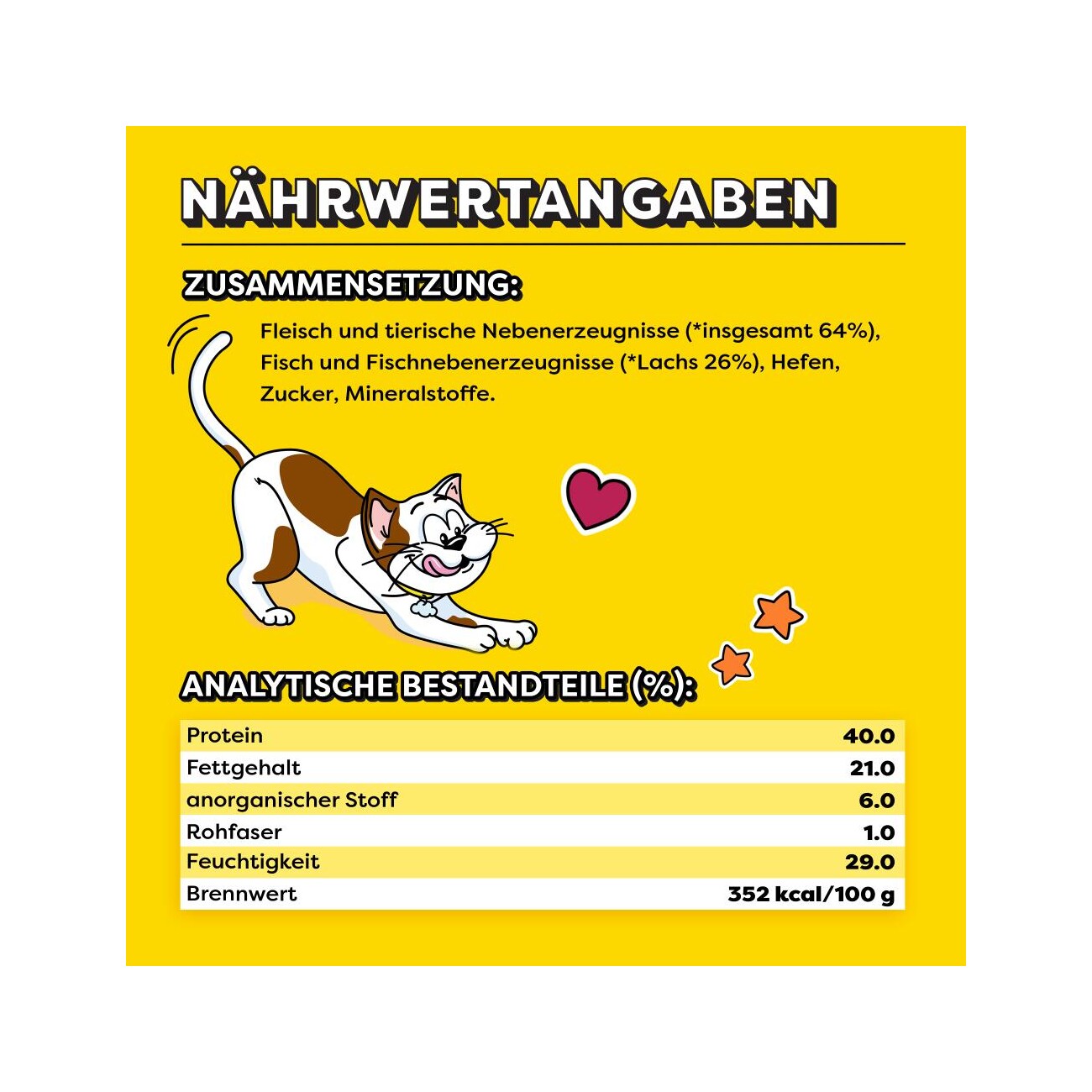 Dreamies Meaty Sticks Snack Adult Lachs 14x30 g