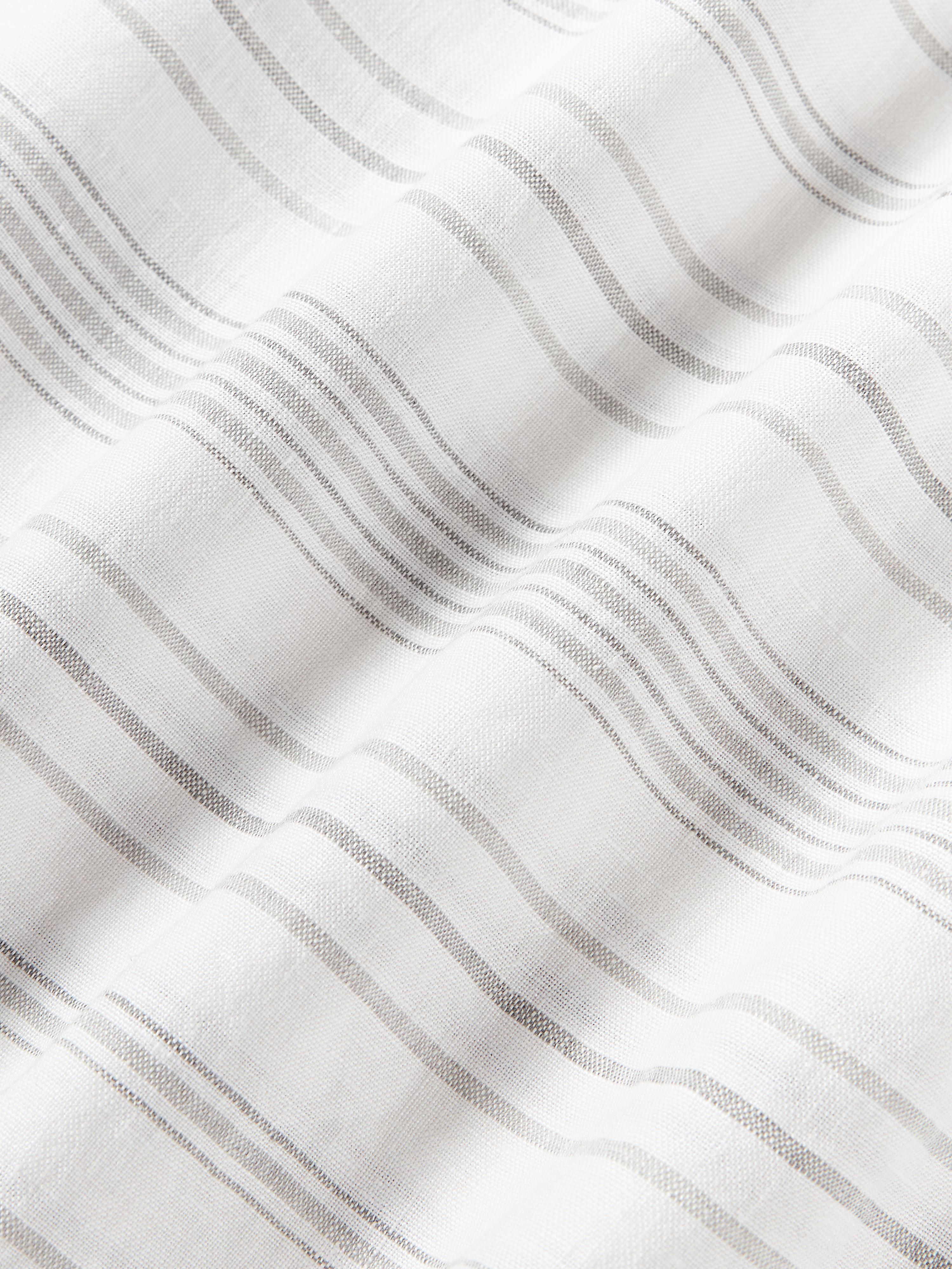 Gewassen linnen laken Telma met strepen