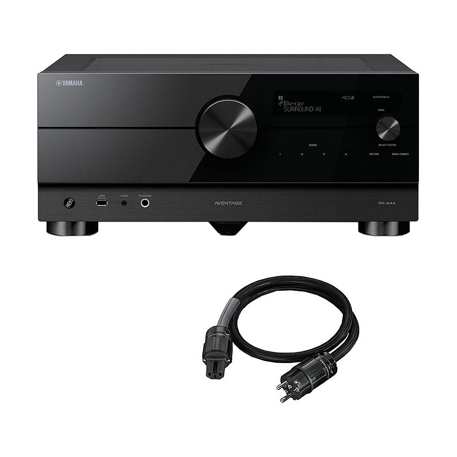 Yamaha RX-A4A Noir + Real Cable CHAMBORD (1.5 m)