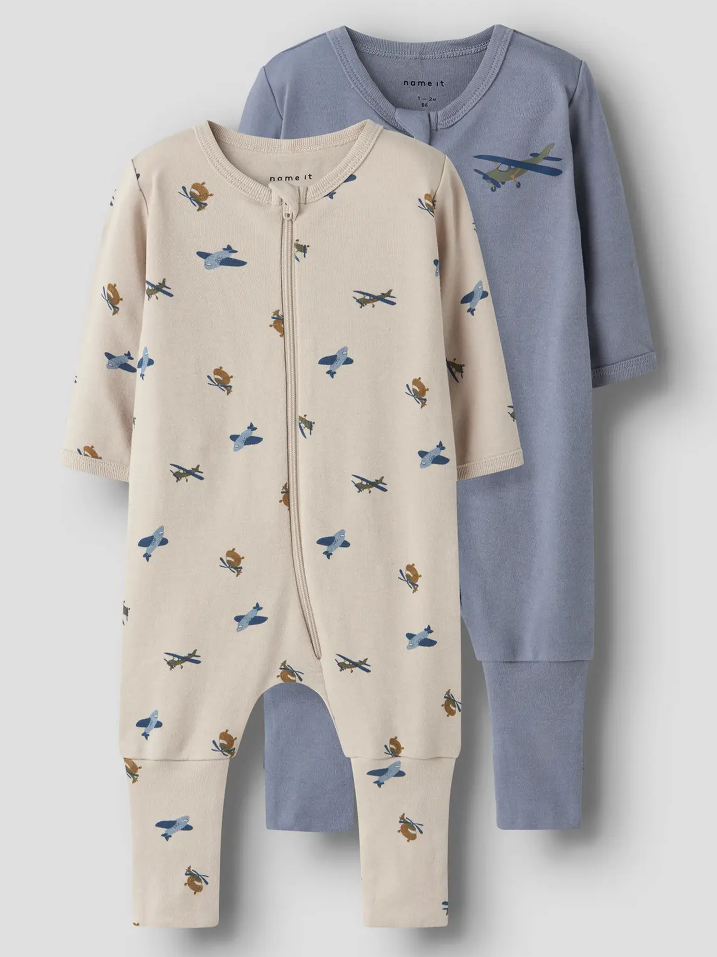 Nightsuit 2-Pack Zip Airplane