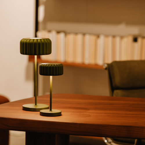 Bistrolampe Dentelles Recharge Olive