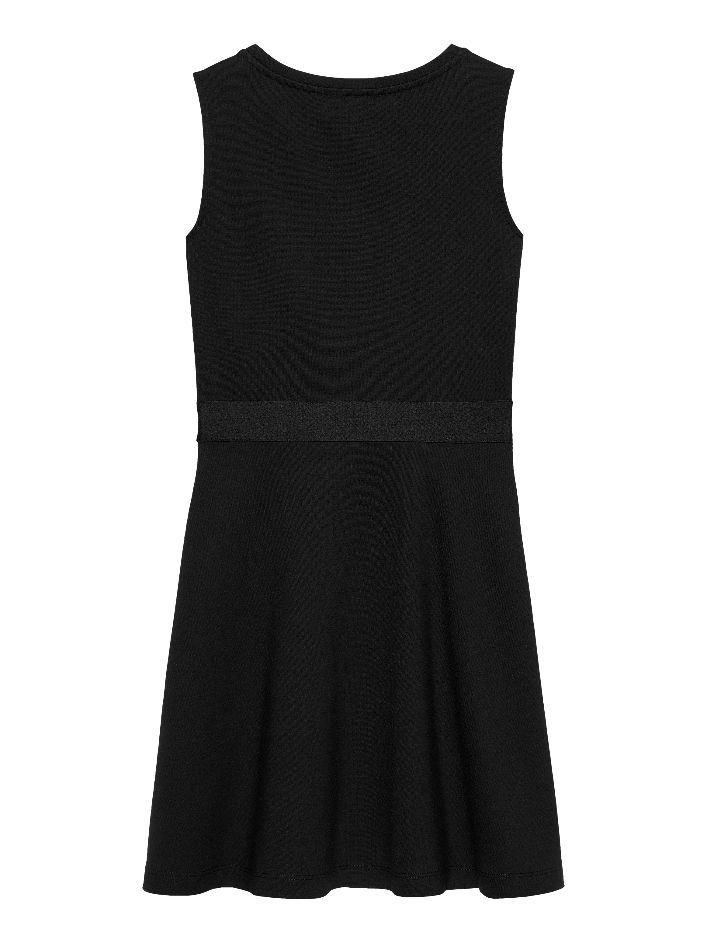 Calvin Klein Jeans Minikleid »FIT FLARE SLEEVELESS PUNTO DRESS« Logo-Tape-Besatz an der Taille