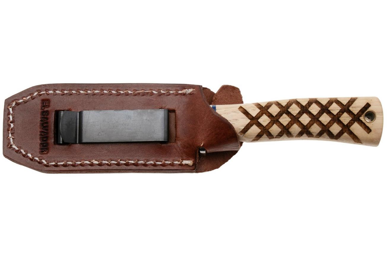 Condor Woodspirit Tracker CTK827-1.1SK, Blasted Satin Sandvik 14C28N, American Hickory, vaststaand mes, Jason Breeden design