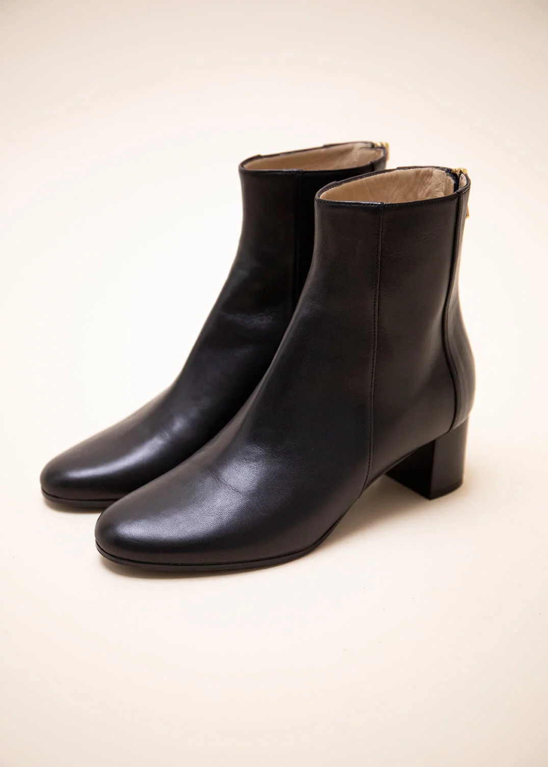 BOOTS KINGSWOOD CUIR NOIR