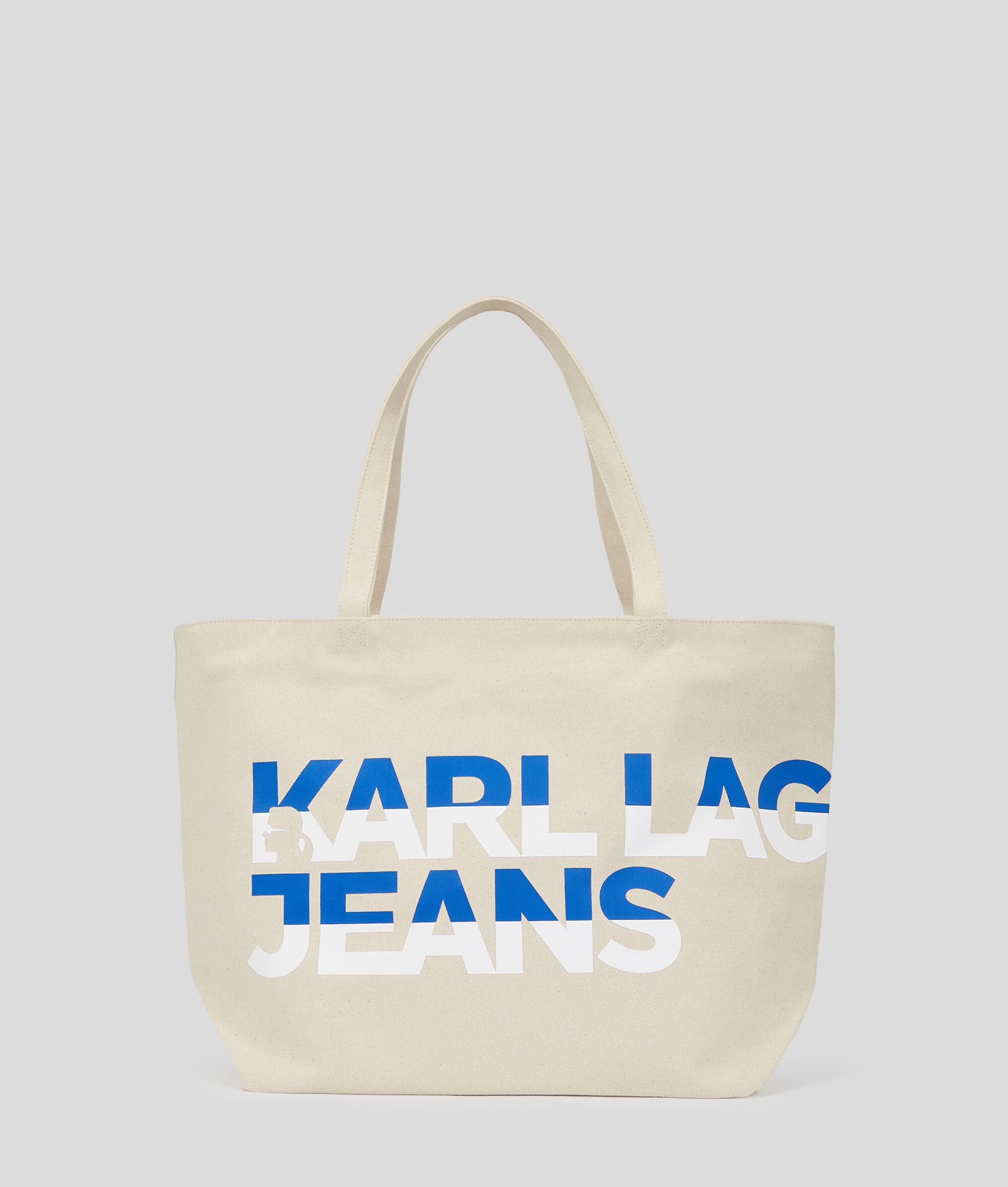 SAC SHOPPER EN TOILE AVEC LOGO KLJ AUDACIEUX