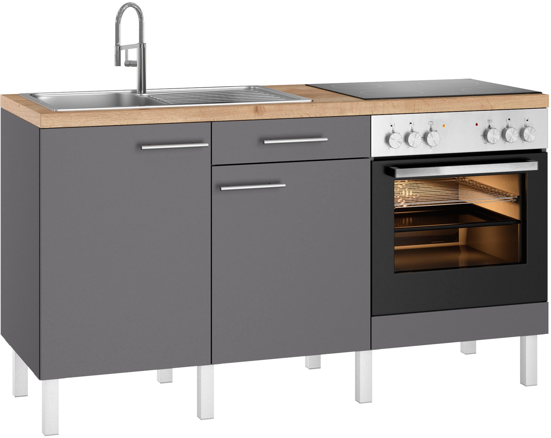 OPTIFIT Küche »Lilly« Breite 160 cm, wahlweise mit E-Geräten