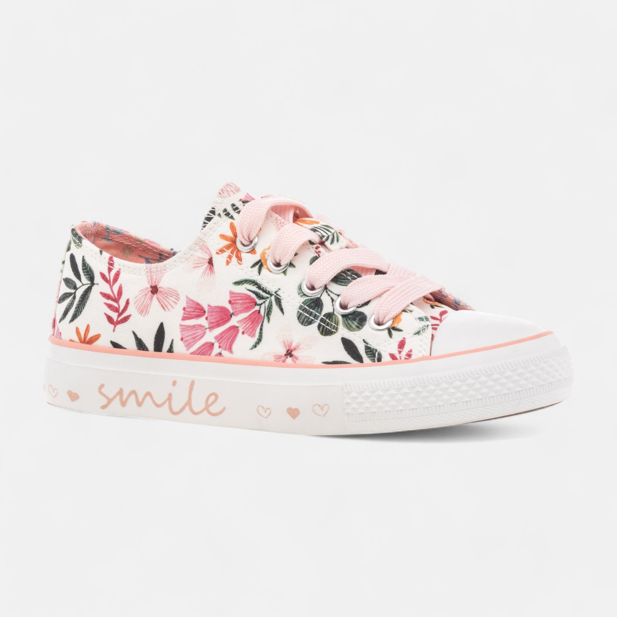 Baskets en toile Fille blanc