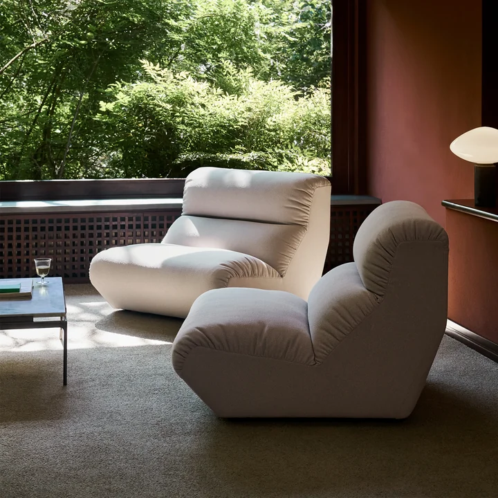 &Tradition - Hi Lo AV54 Einzelmodul, Sessel, beige (Stoff Gabriel Grain 61229)
