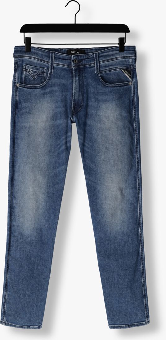 REPLAY blauwe replay slim fit jeans anbass pants