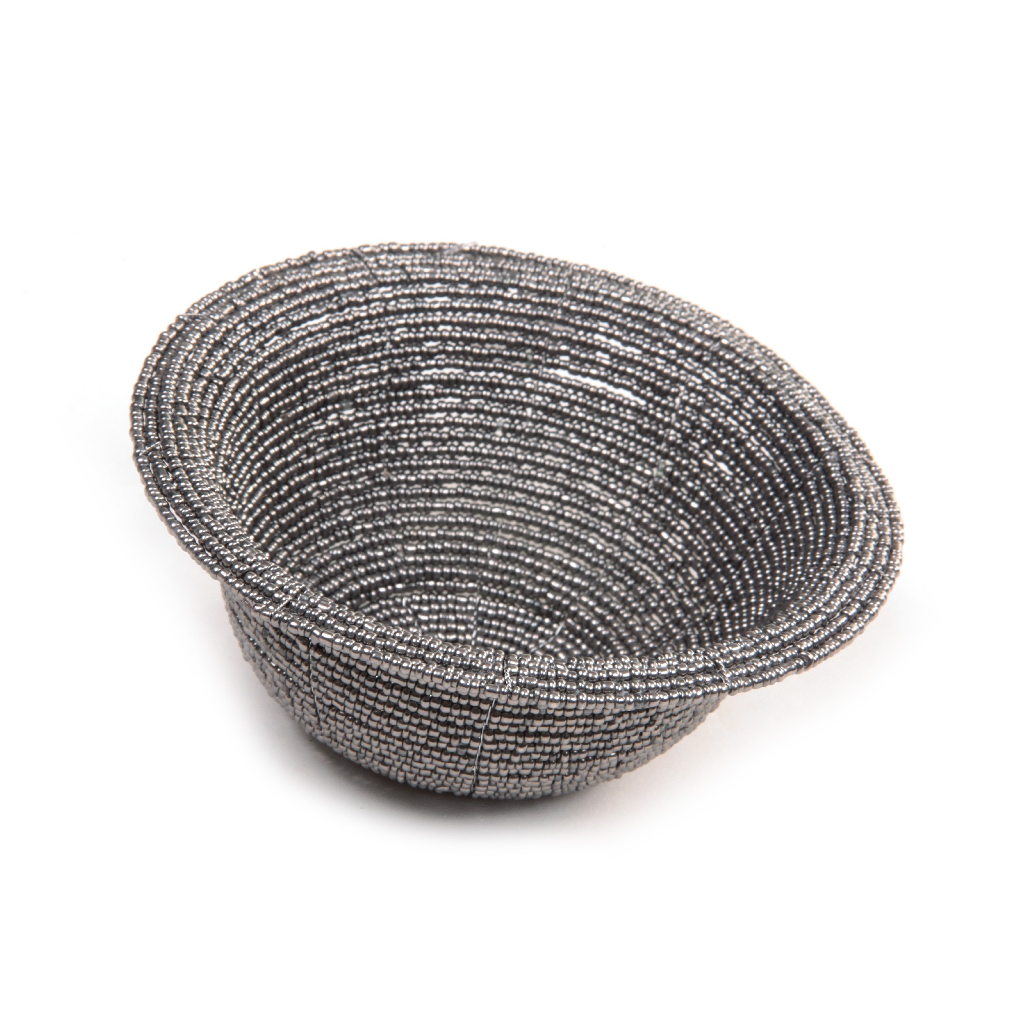 Schale aus Abalonen-Perlen, silber, Ø 13 cm, H 6 cm von fischer's lagerhaus