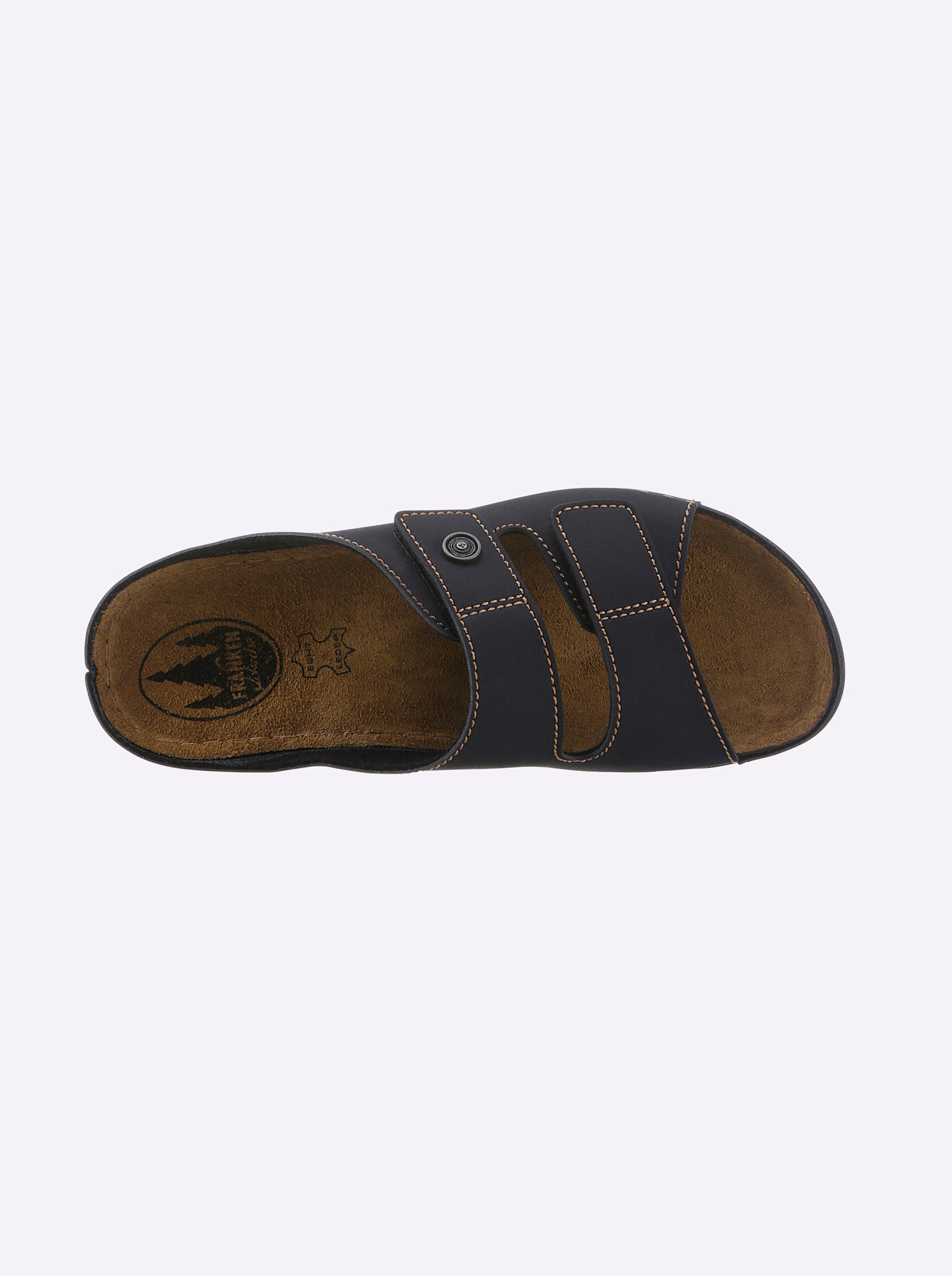 Franken Schuhe Pantolette in schwarz