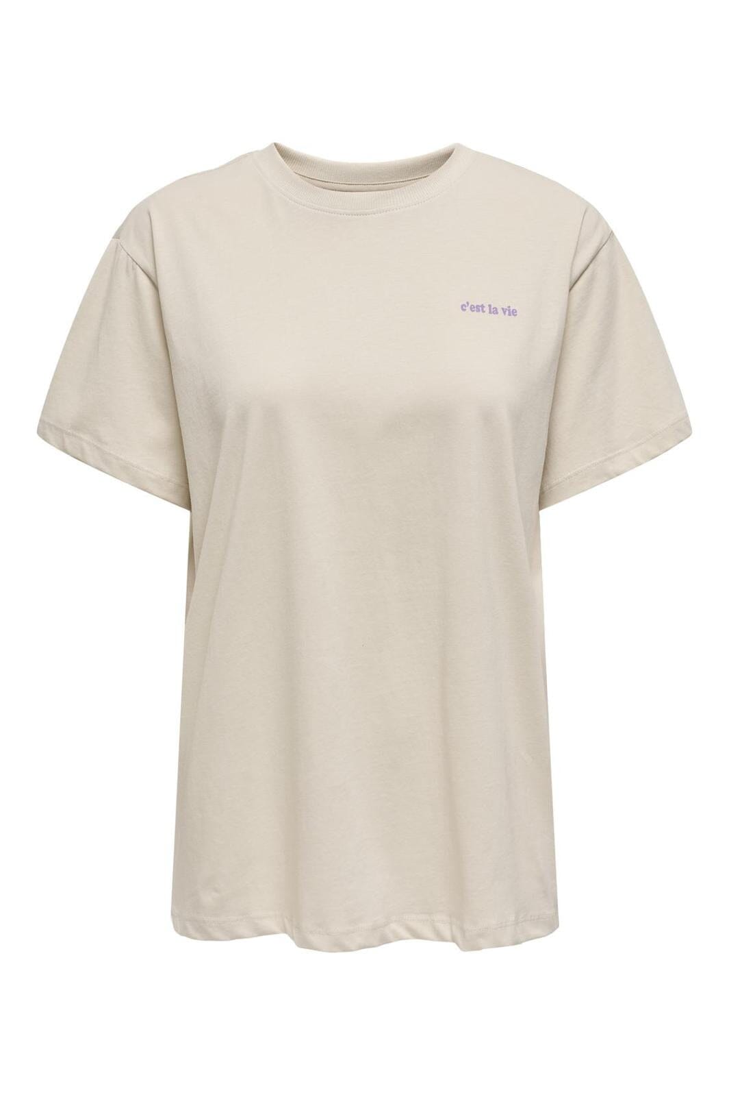 Only Onllana Fleur Life S/S Tee 4720925 pumice stone quelle