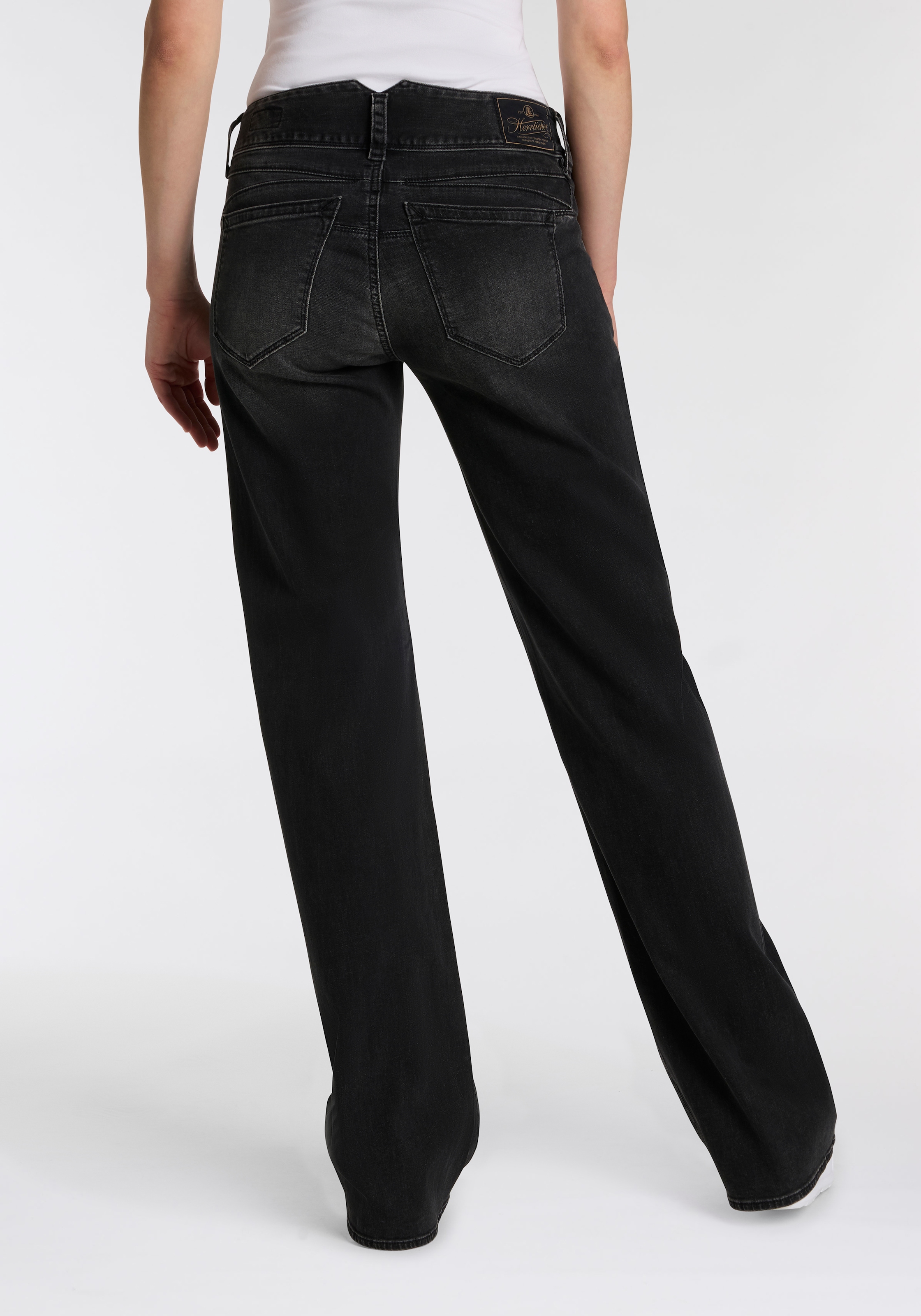 Herrlicher Straight-Jeans »Prime New Denim Black Light« mit hohem Bund