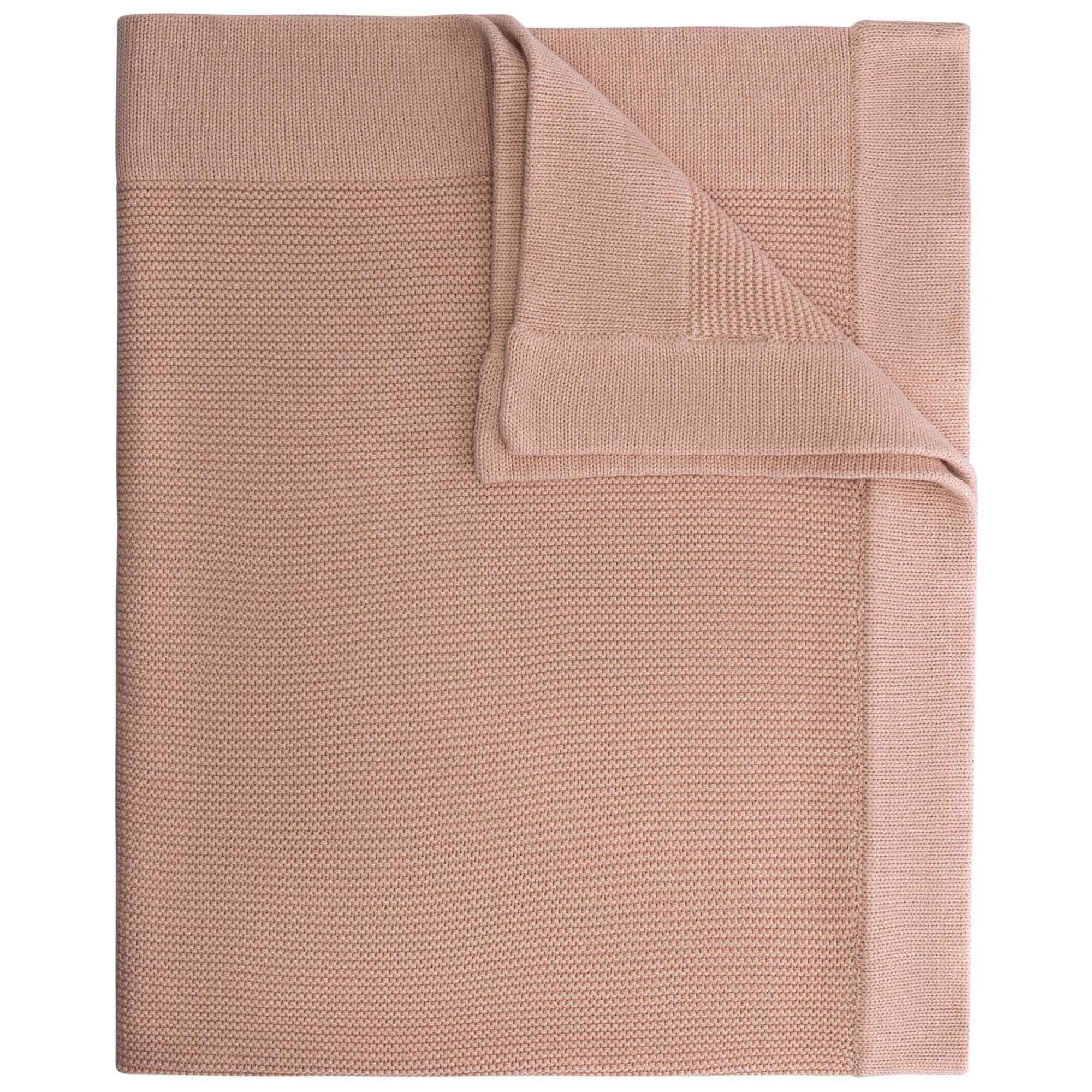 Prénatal ledikantdeken Little Knits roze