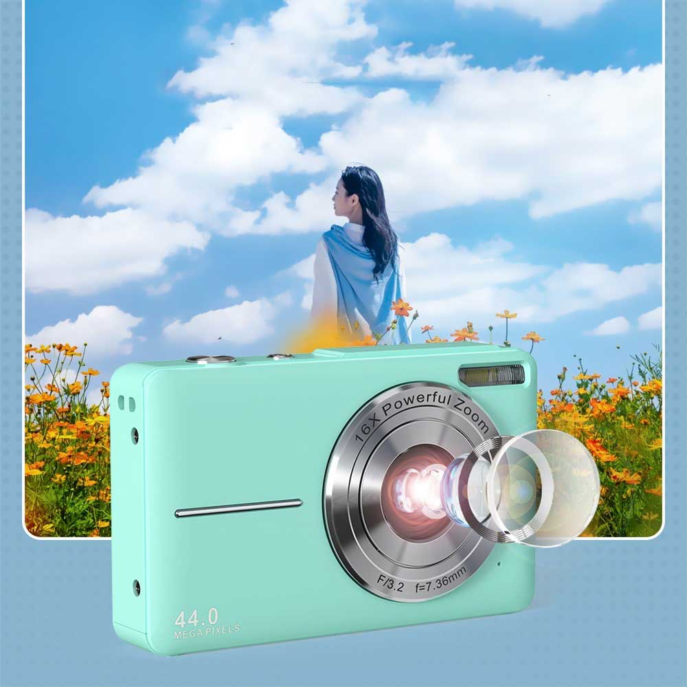 44MP Kamera Fotoapparat Digitalkamera 16-fach Digital Zoom LED Licht 2.4