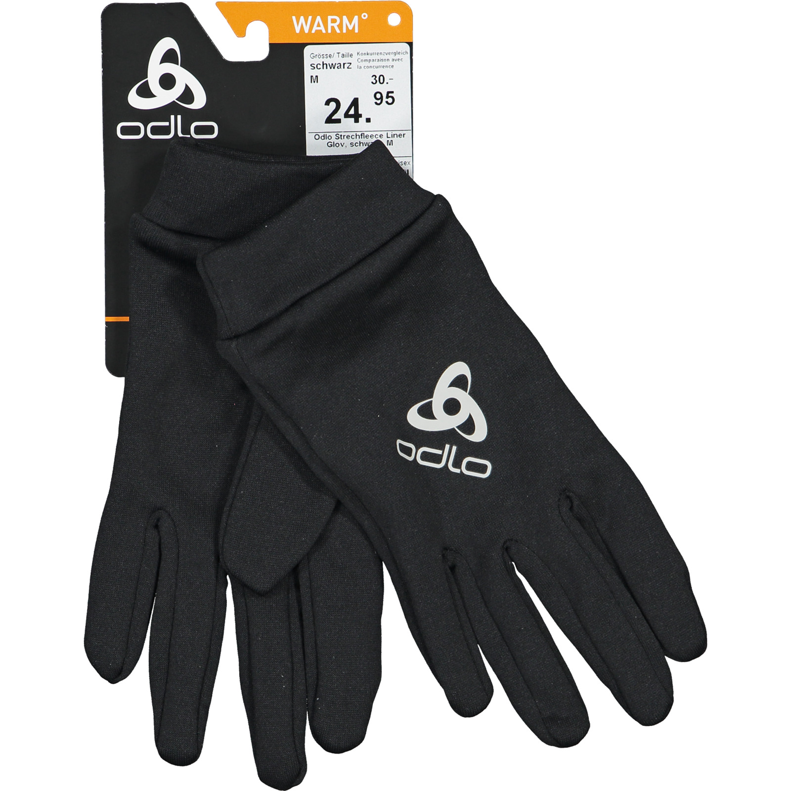 Odlo Unisex-Fingerhandschuhe Strechfleece Liner XS