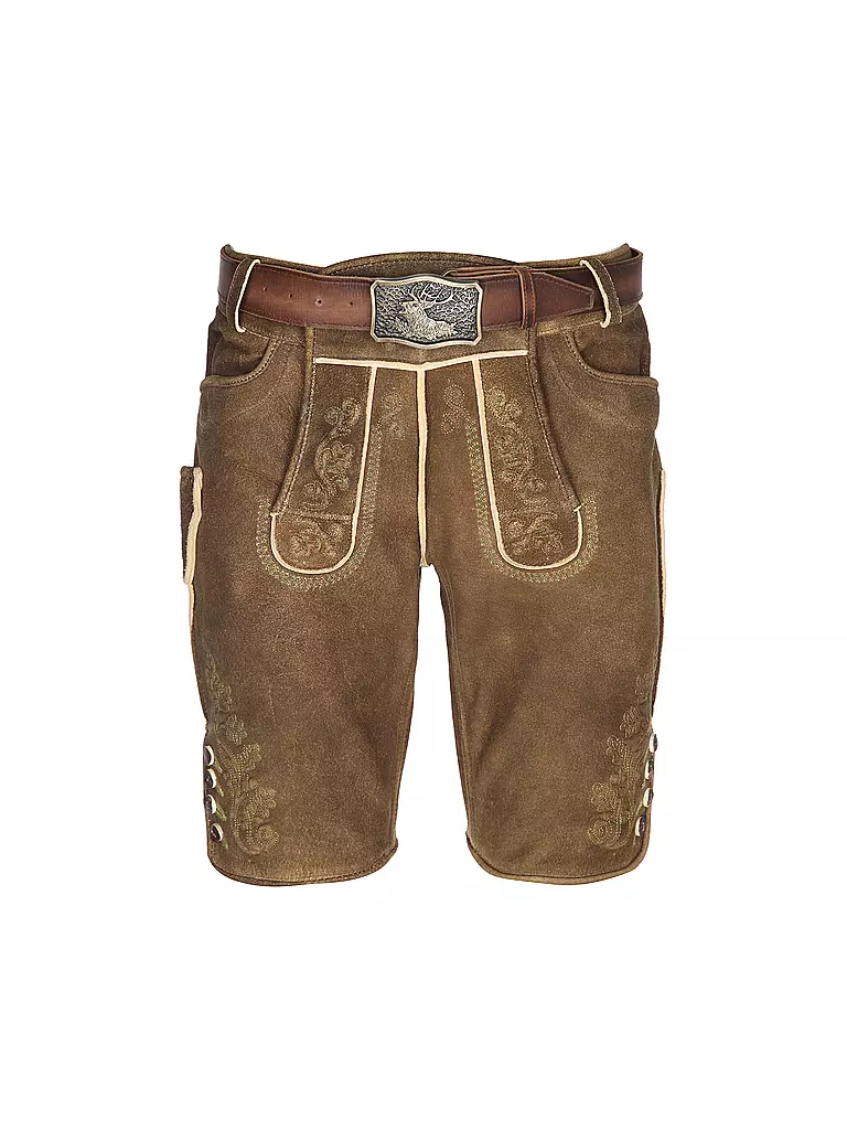 GWEIH & SILK Trachten Lederhose Vitus camel