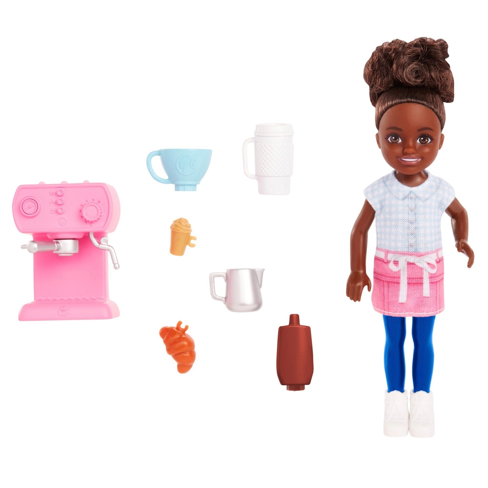 Chelsea kann Barista-Karriere-Puppe und Zubehör