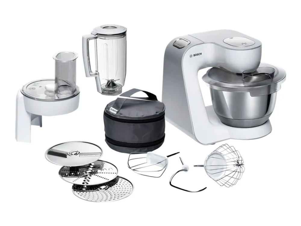 Bosch MUM5 CreationLine MUM58W20 - Køkkenmaskine - 1000 W - hvid/sølv