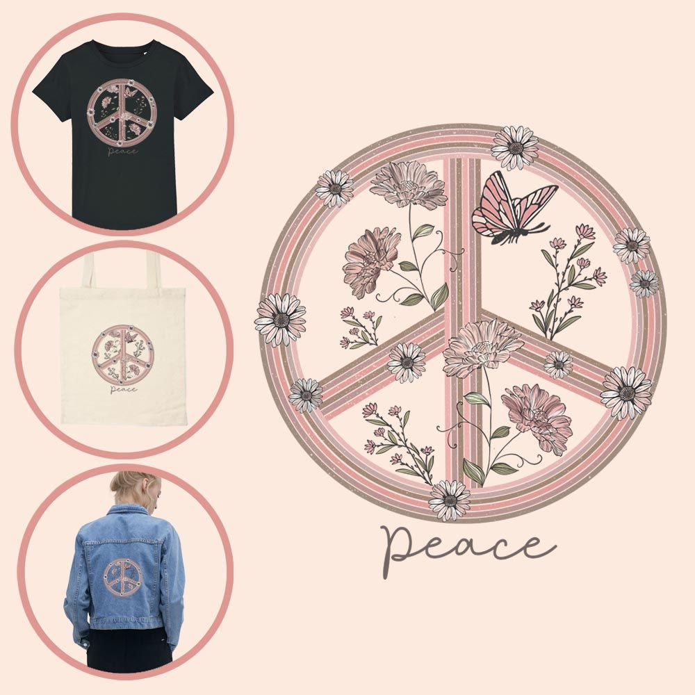 Kleding transfer Peace