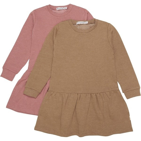 Køb Minymo Canyon Rose Sweat Kjole 2-pak