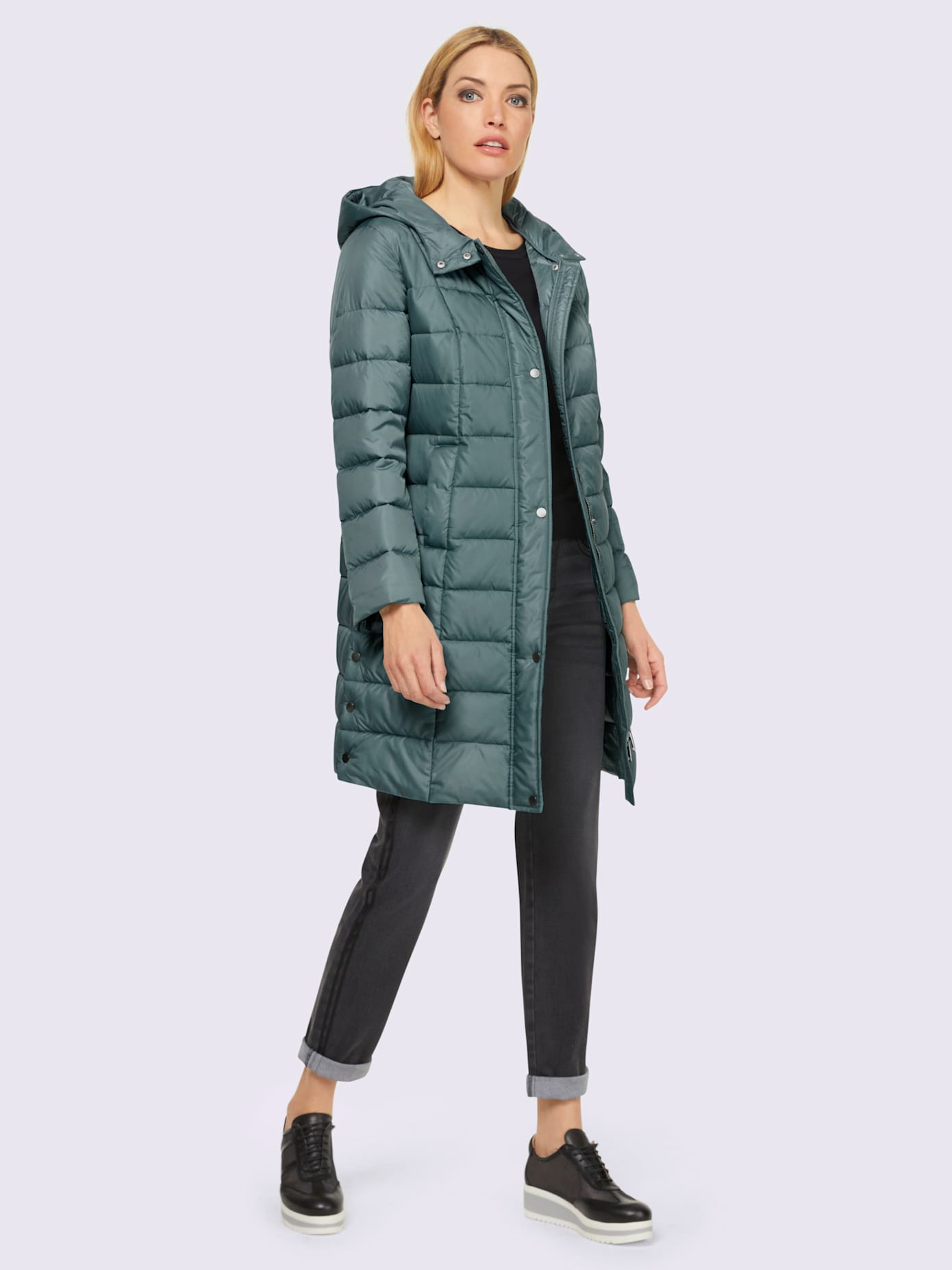 Manteau matelassé capuche tendance