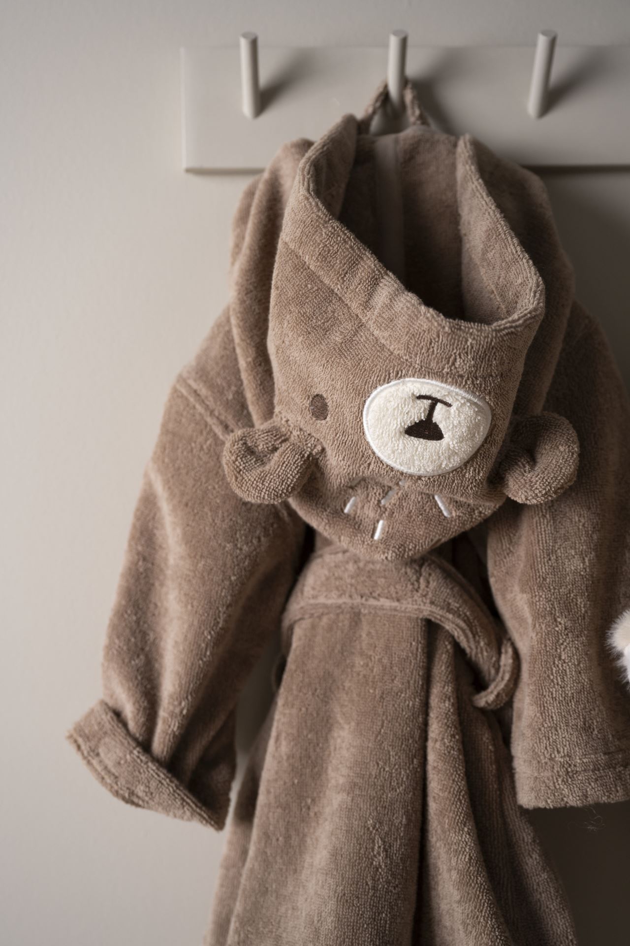 Badekåpe beige - 110-116 cm