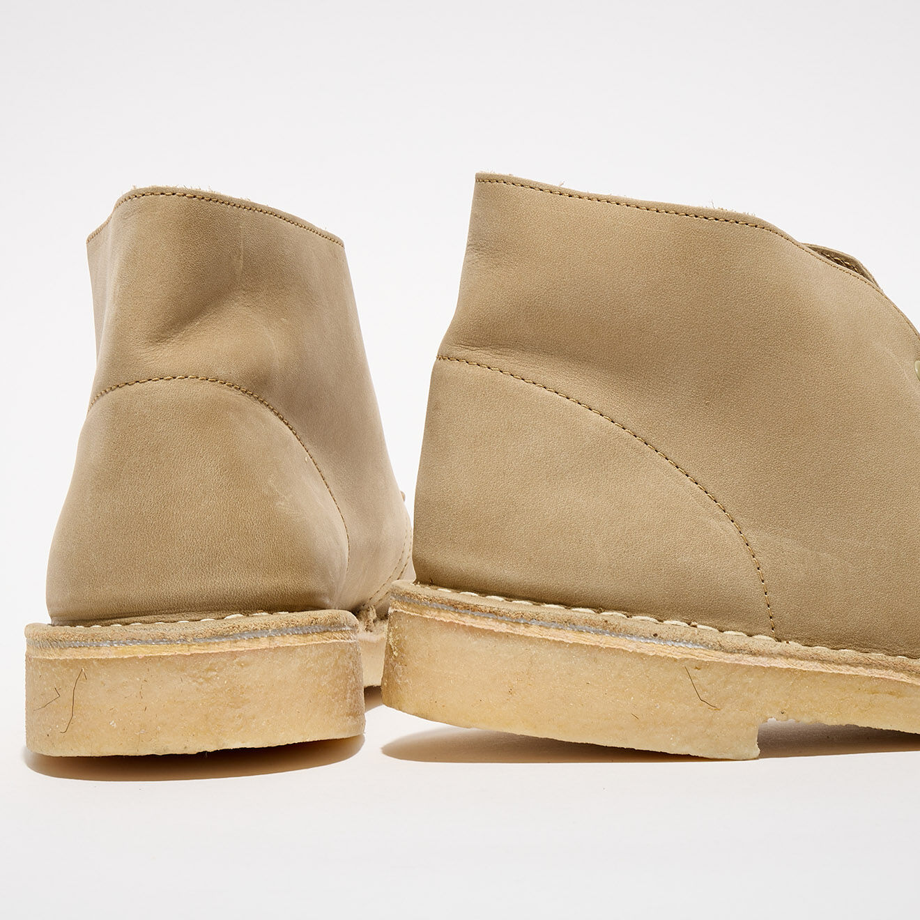 Clarks Originals Desert boots en Velours de Cuir Desert beiges