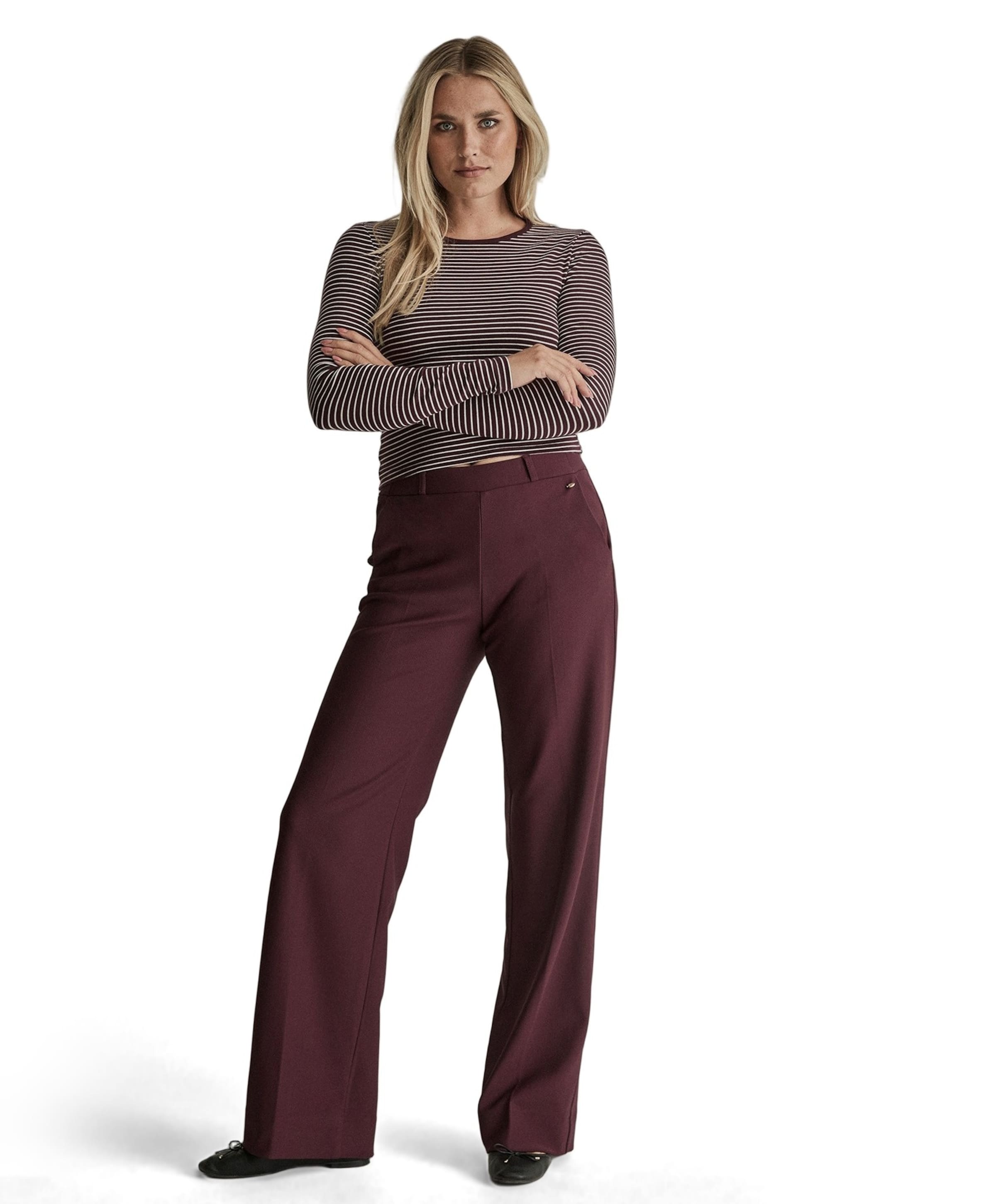 Para Mi Mira (Elastic) - Twill Jersey - 301 dames broek bordeaux